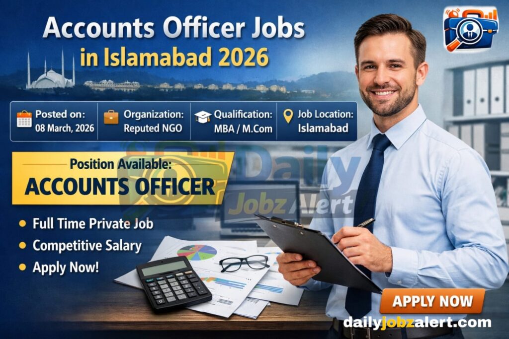 Accounts Officer Jobs in Islamabad 2026 Apply Online