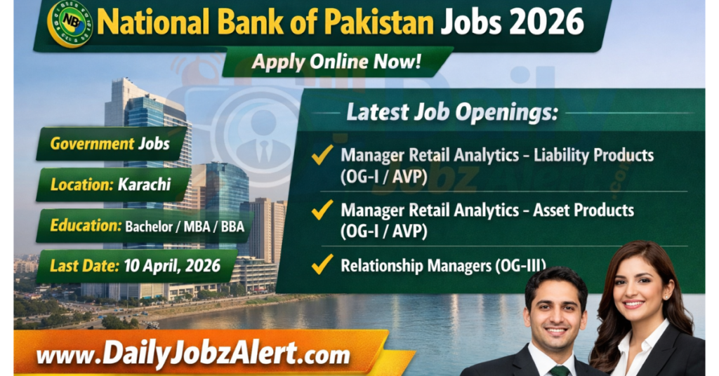 National Bank of Pakistan Jobs 2026 Apply Now