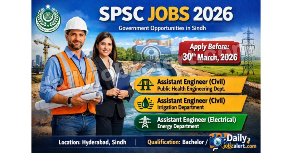 Sindh Public Service Commission SPSC Jobs 2026 Latest Notification