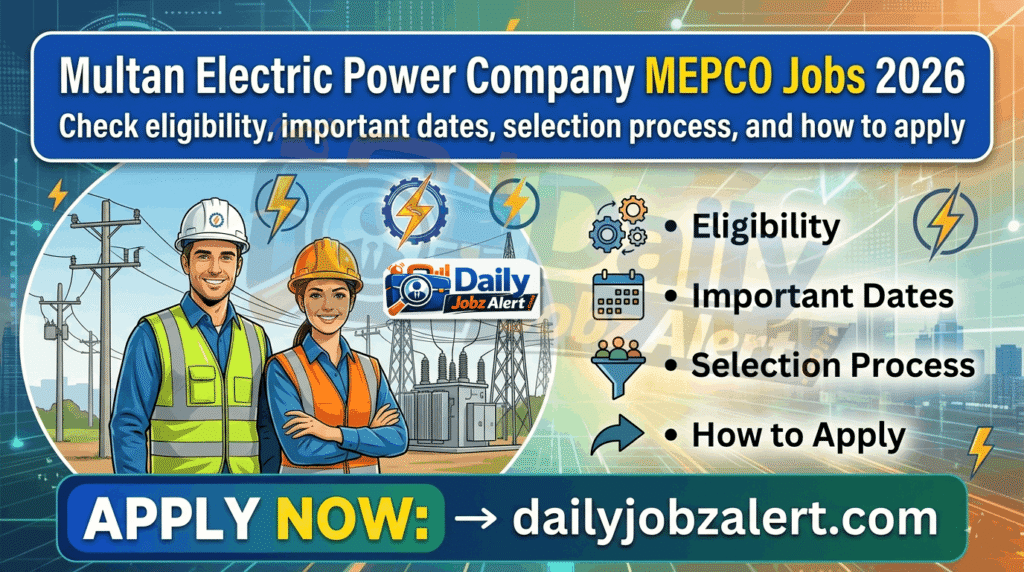 Multan Electric Power Company MEPCO Jobs 2026 apply now