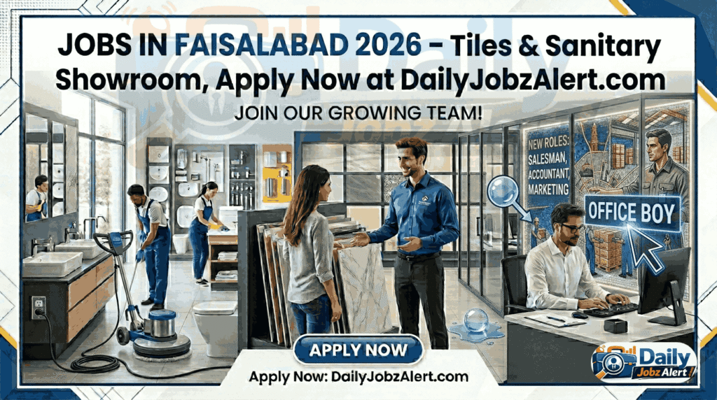 Salesman & Office Boy Jobs in Faisalabad apply