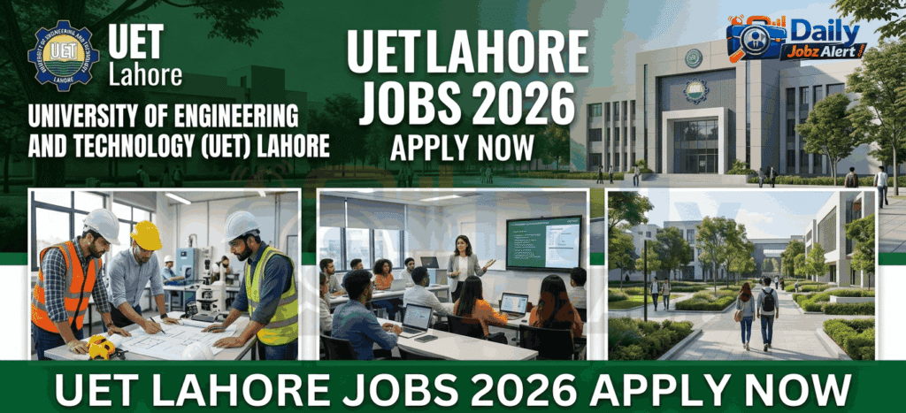 UET Lahore Jobs 2026 apply now