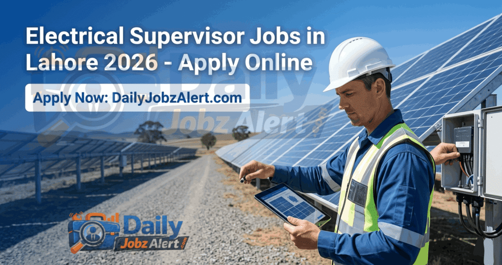 Electrical Supervisor Jobs in Lahore 2026 apply online